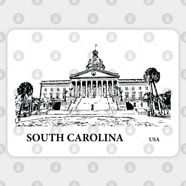 South Carolina State USA Sticker by Lakeric